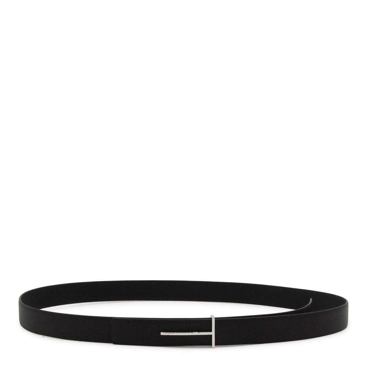 BROWN AND BLACK LEATHER BELT