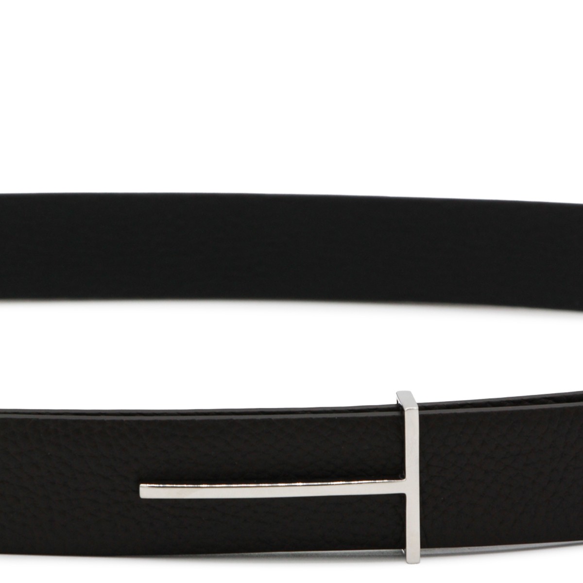 BROWN AND BLACK LEATHER BELT