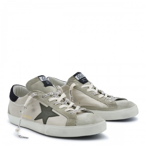 BEIGE AND GREY LEATHER... 2
