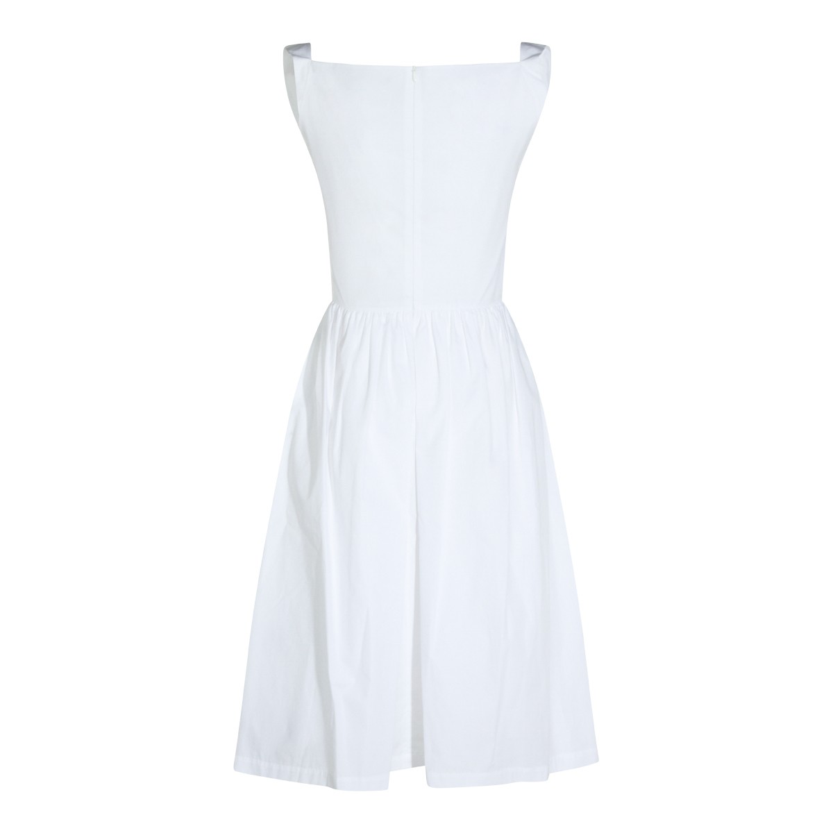 WHITE COTTON SUNDAY DRESS