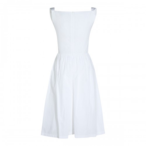 WHITE COTTON SUNDAY DRESS