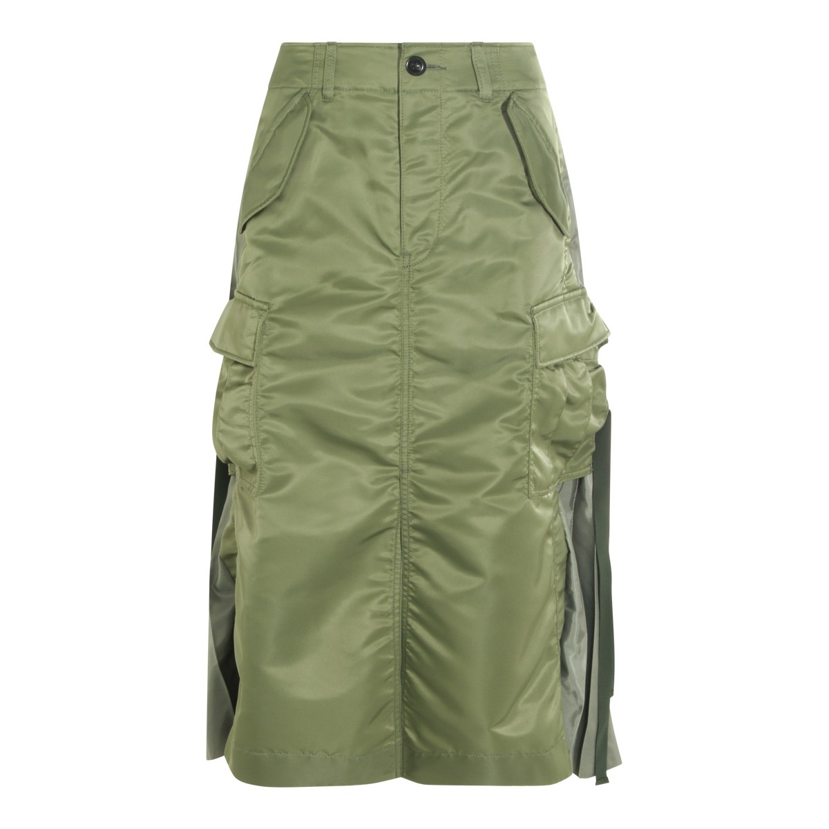 GREEN NYLON SKIRT