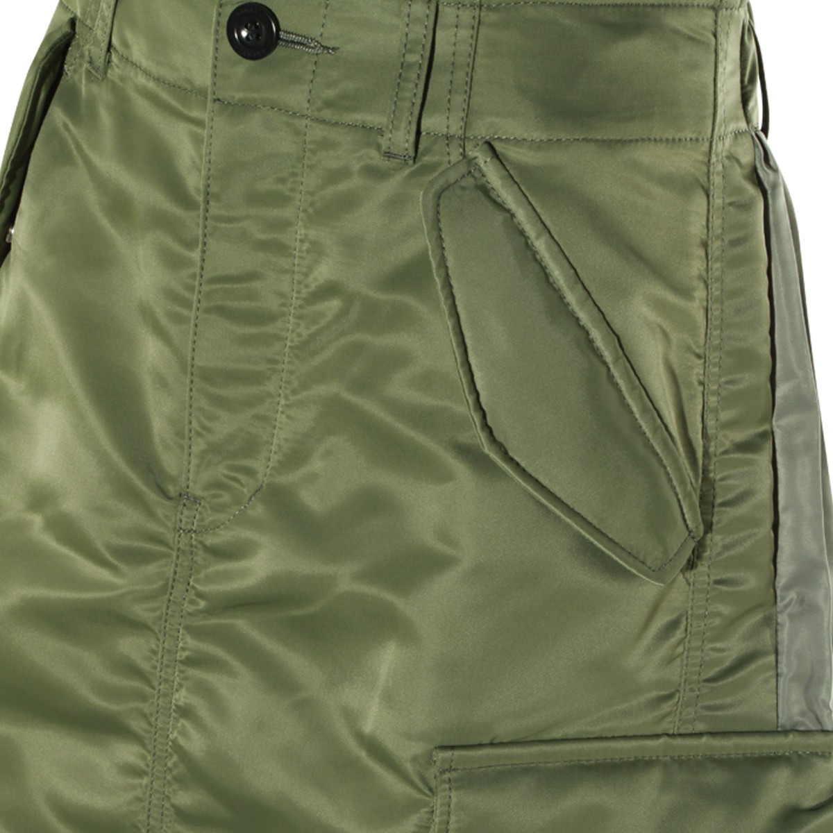 GREEN NYLON SKIRT