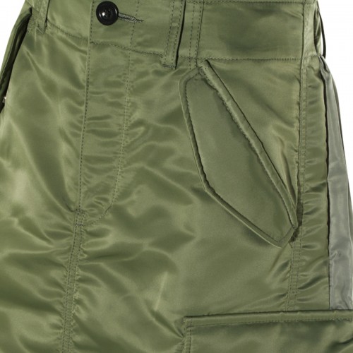 GREEN NYLON SKIRT