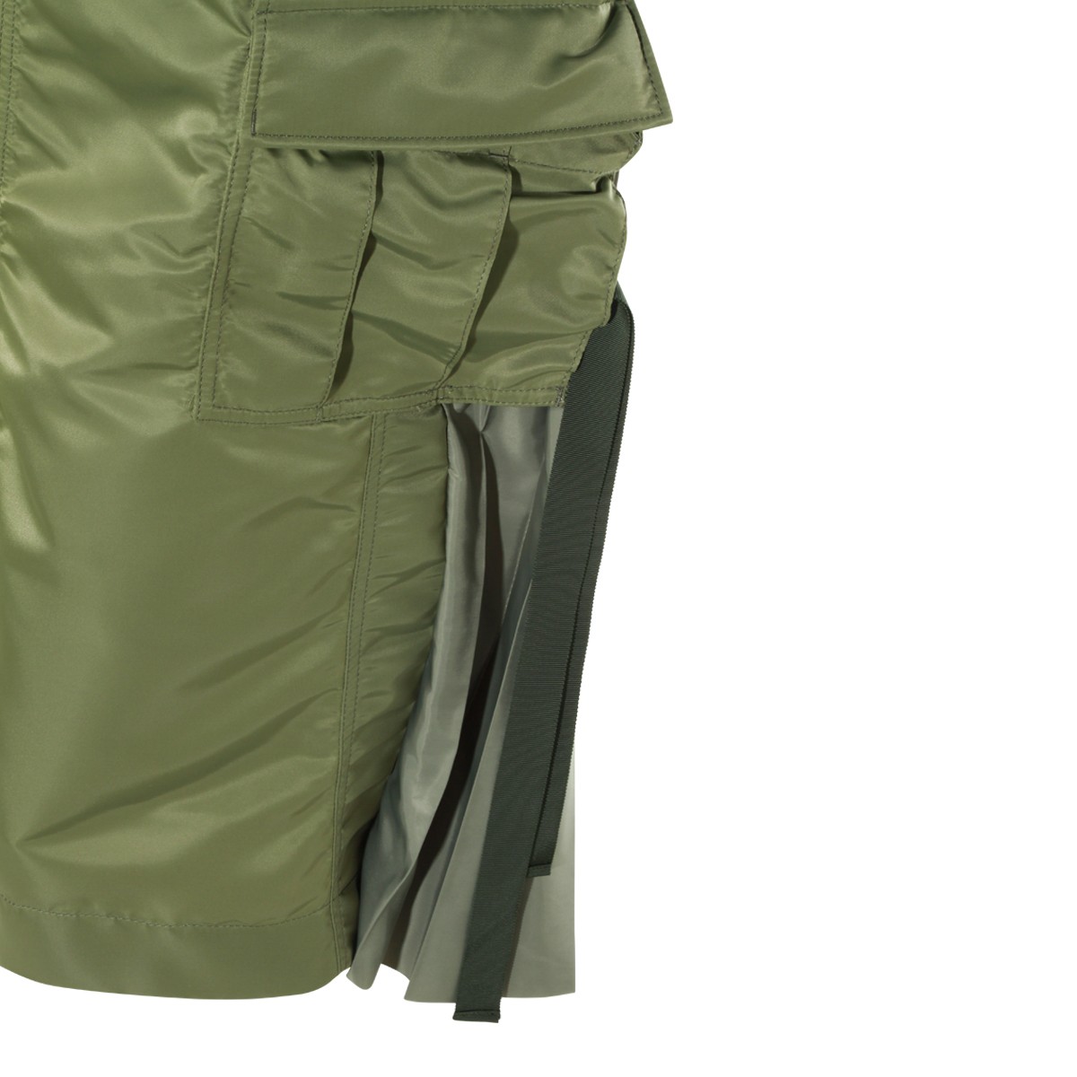 GREEN NYLON SKIRT