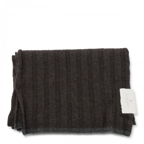 BROWN WOOL SCARF