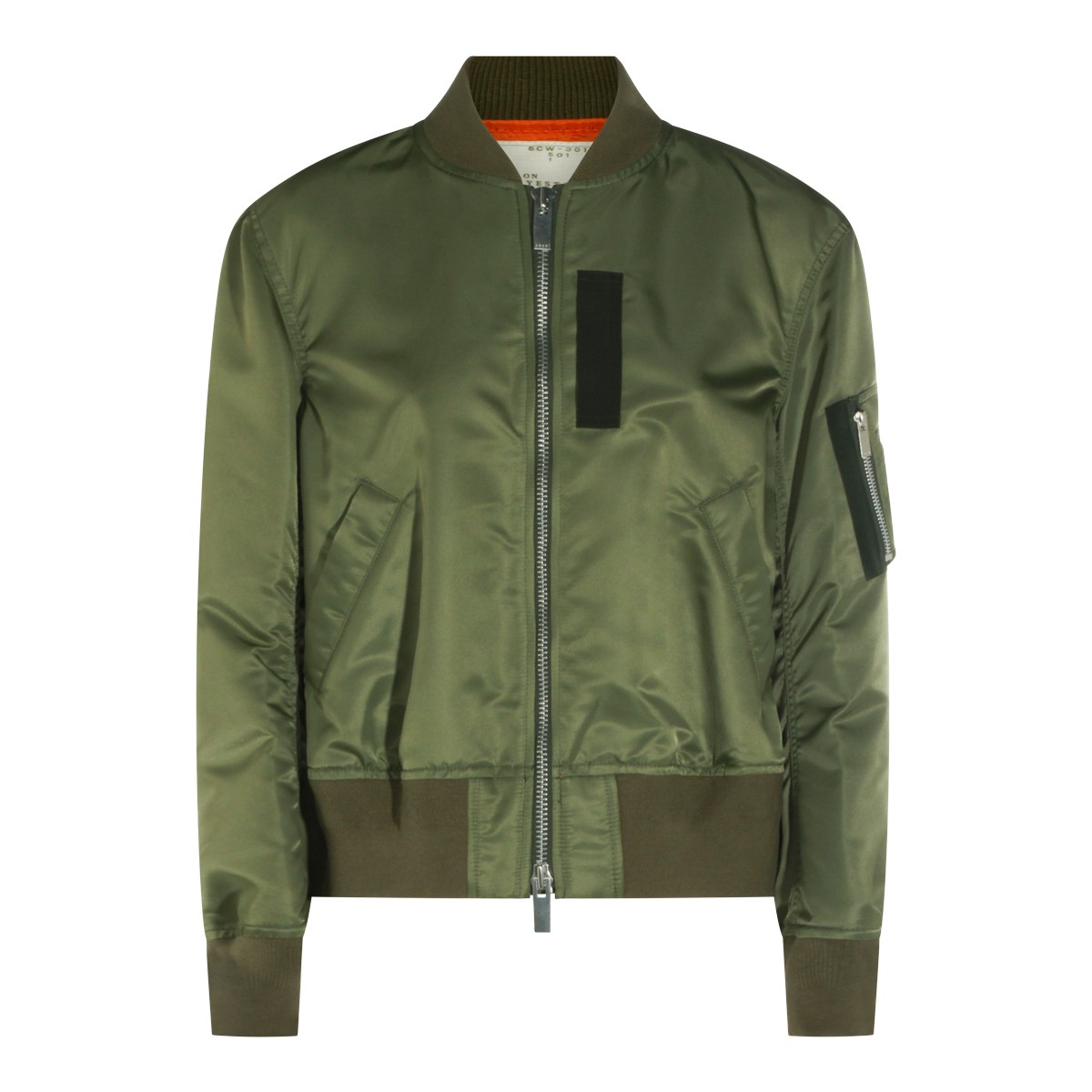 KHAKI NYLON CASUAL JACKET