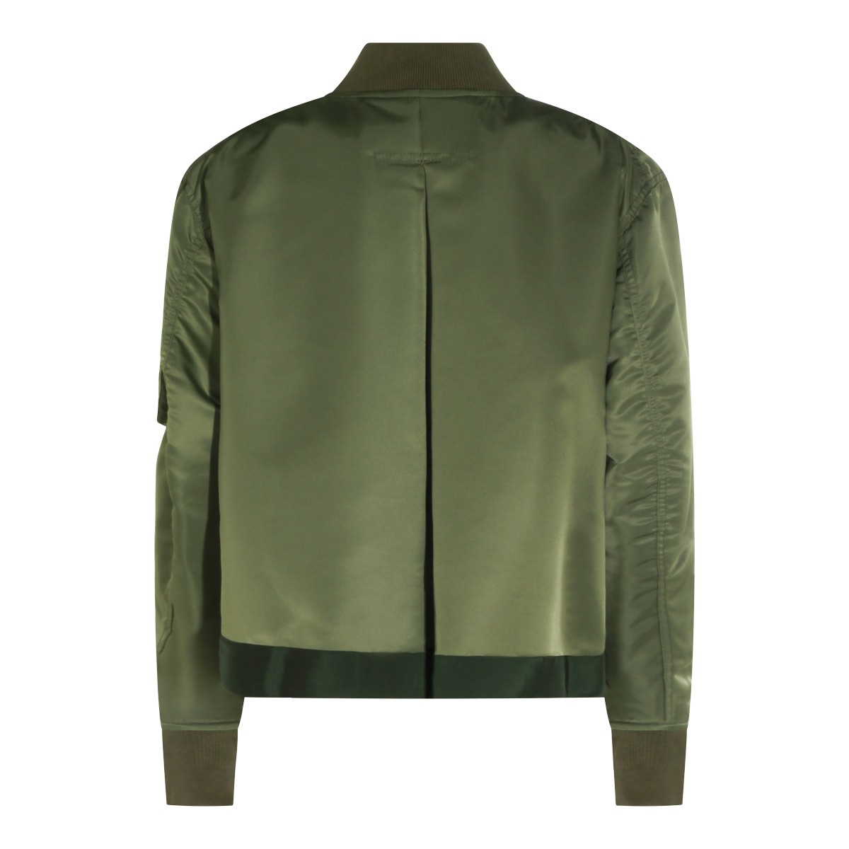 KHAKI NYLON CASUAL JACKET