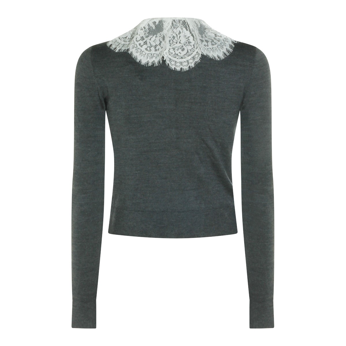 GREY WOOL KNITWEAR