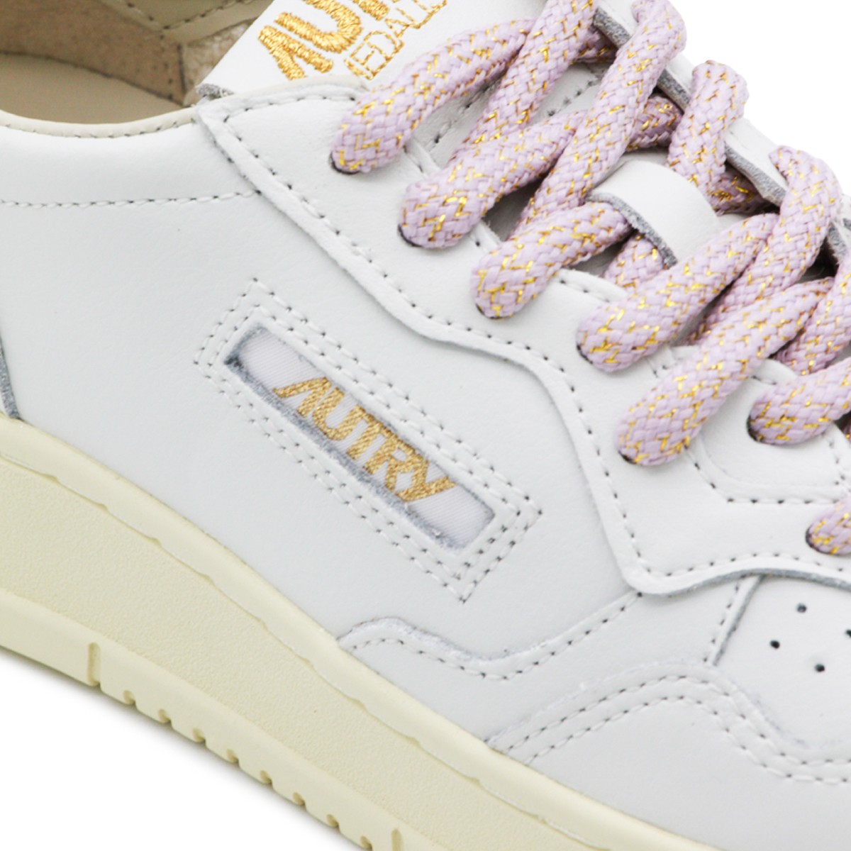 CREAM AND WHITE LEATHER MEDALIST...