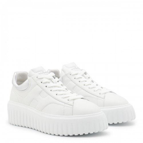 WHITE LEATHER SNEAKERS