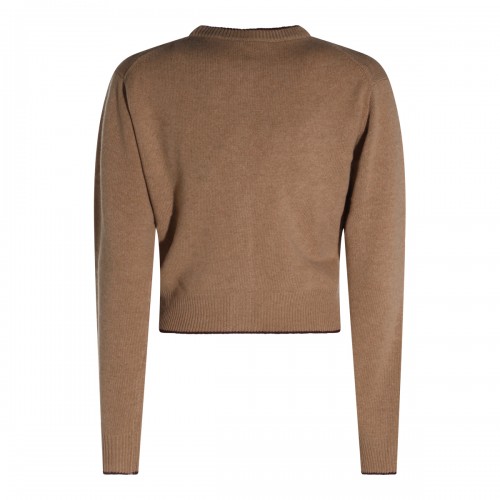 BROWN WOOL KNITWEAR