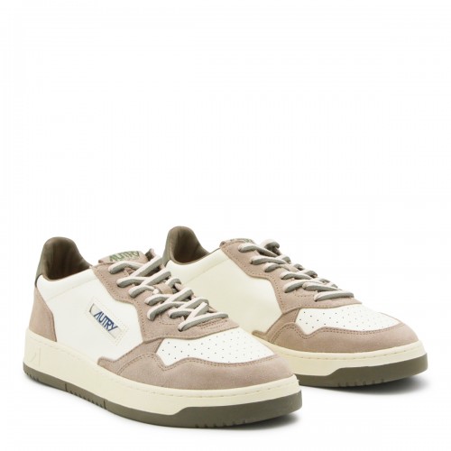 WHITE AND BEIGE LEATHER... 2