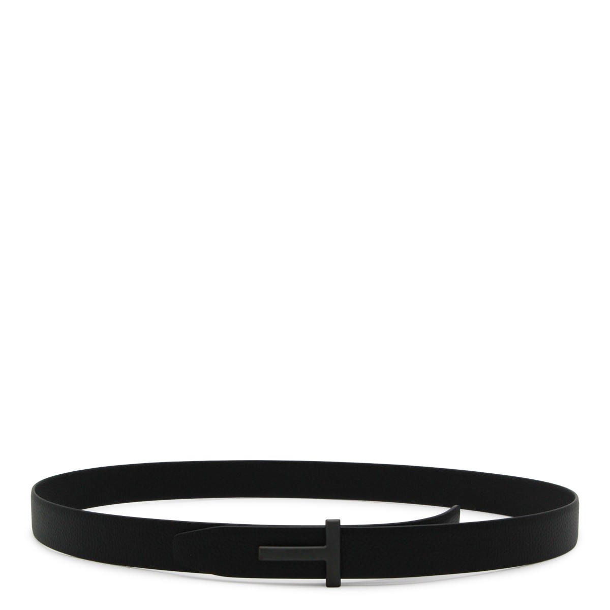 BLACK LEATHER BELT
