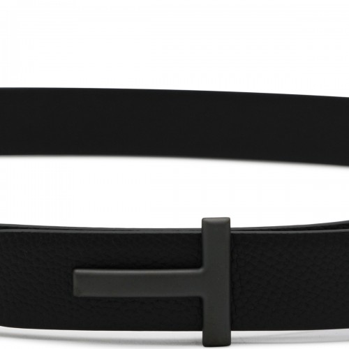 BLACK LEATHER BELT