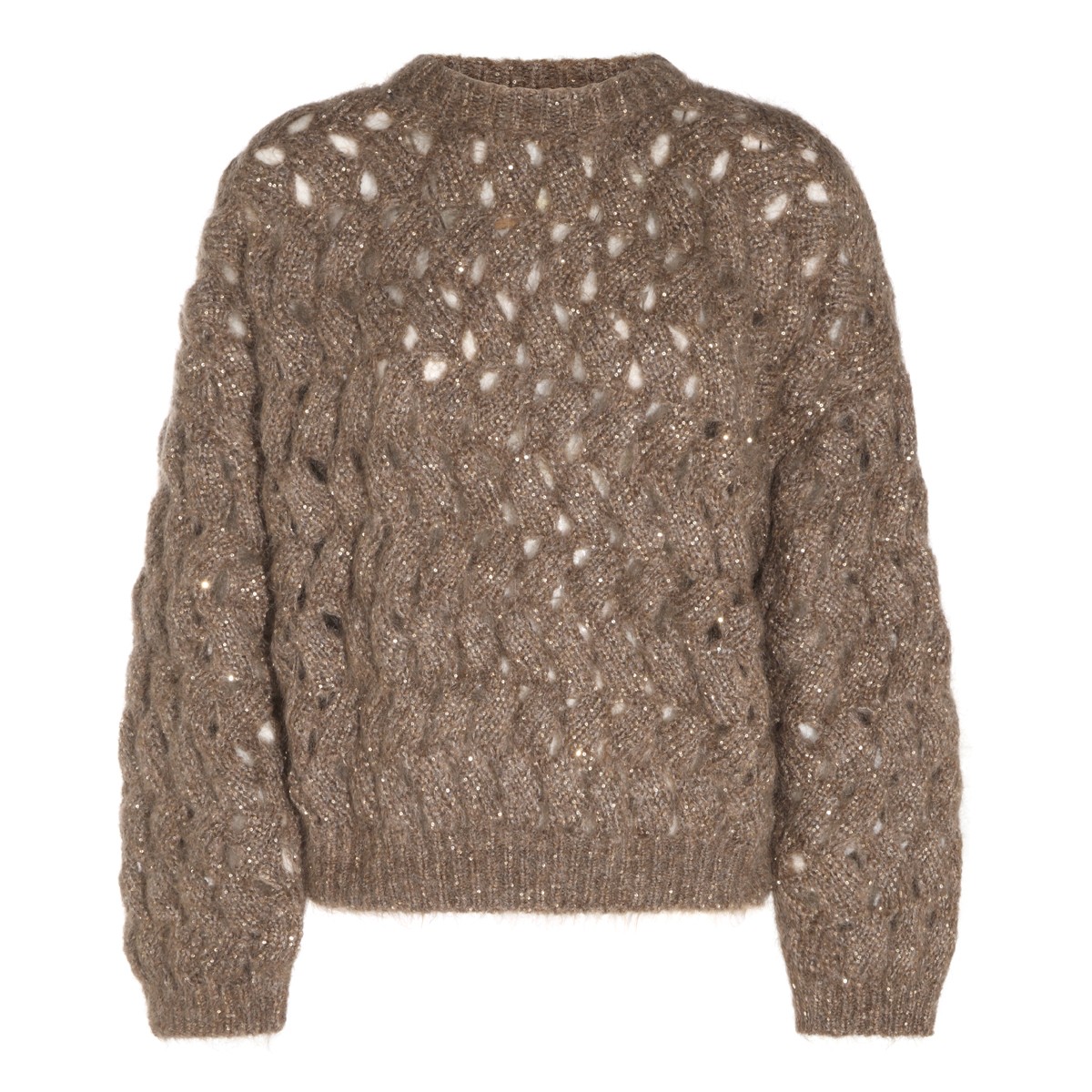 BEIGE MOHAIR SWEATER
