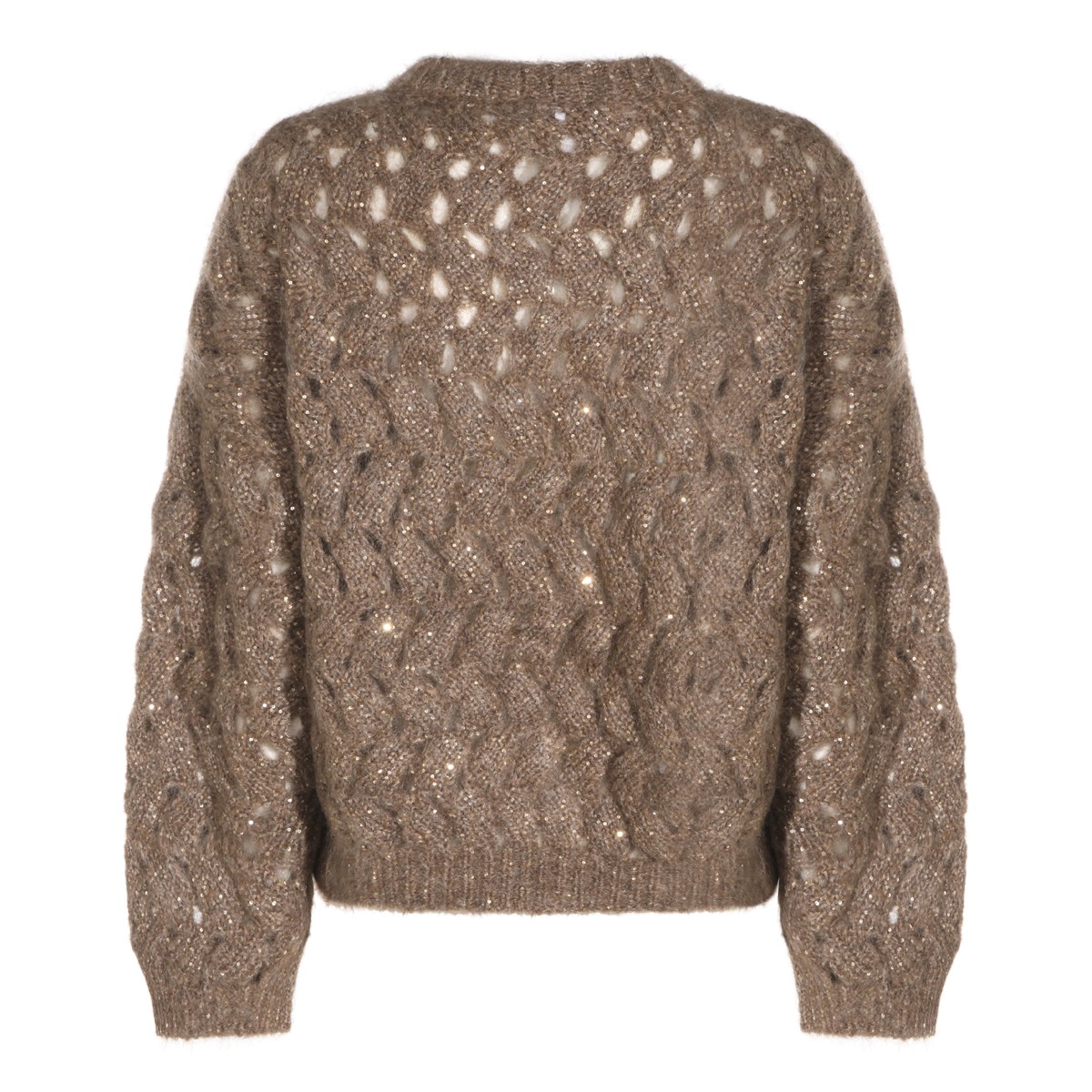 BEIGE MOHAIR SWEATER