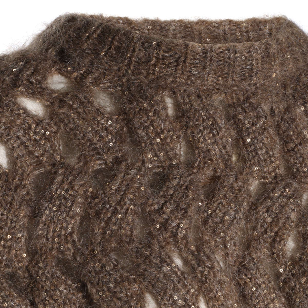 BEIGE MOHAIR SWEATER