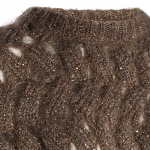 BEIGE MOHAIR SWEATER