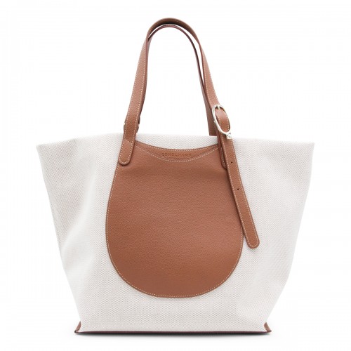 CARAMEL CANVAD AND LEATHER...