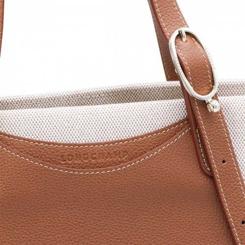 CARAMEL CANVAD AND LEATHER COMPLICE TOTE BAG