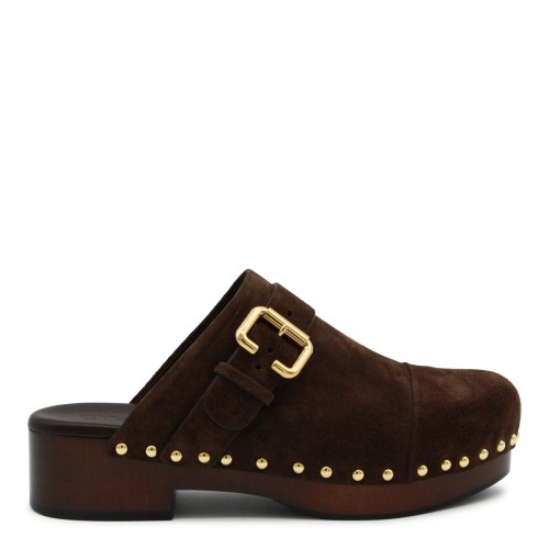 BROWN LEATHER JEANNETTE...