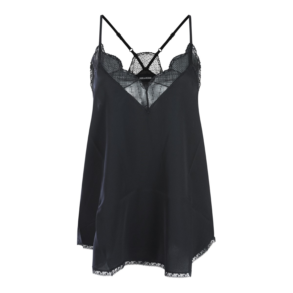 BLACK SILK TOP