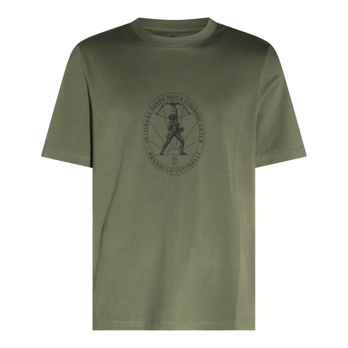 ARMY GREEN COTTON T-SHIRT