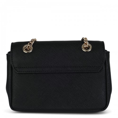 BLACK LEATHER SHOULDER BAG