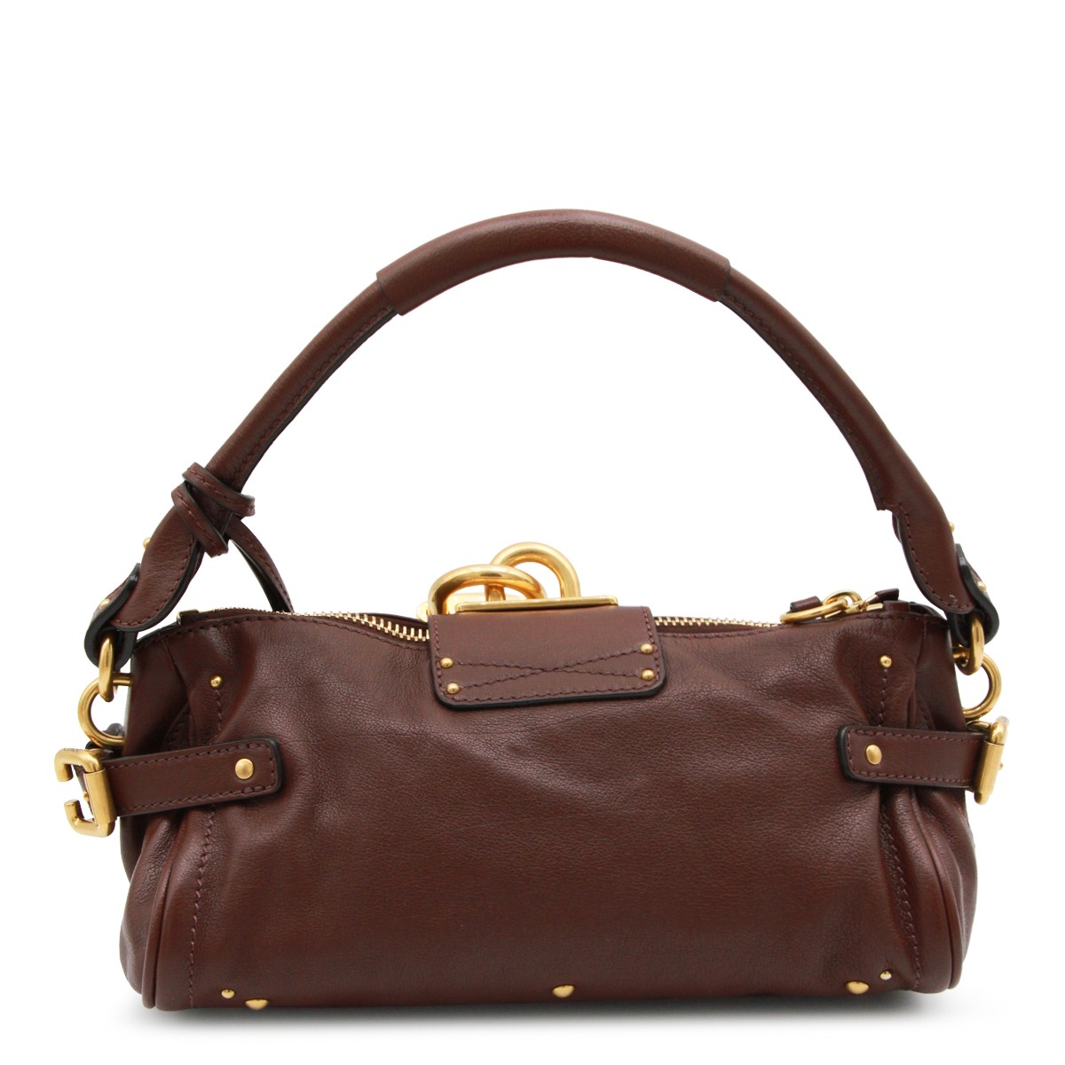 BROWN LEATHER PADDINGTON SHOULDER BAG