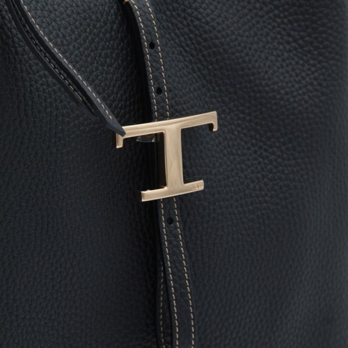 BLACK LEATHER T TIMELESS BACKPACK