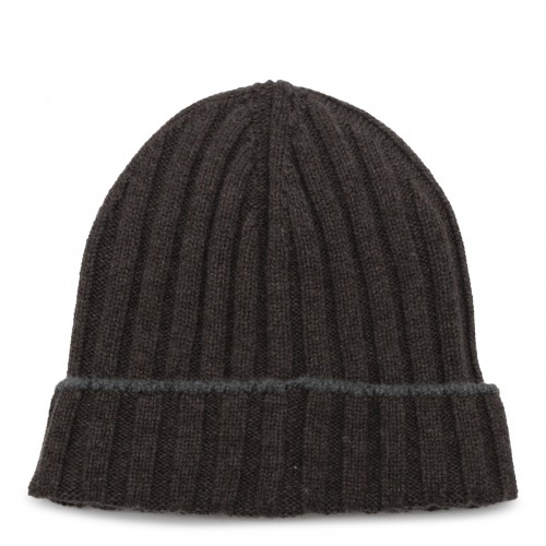 BROWN CASHMERE BEANIE