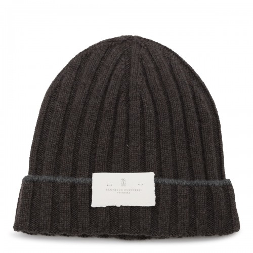 BROWN CASHMERE BEANIE