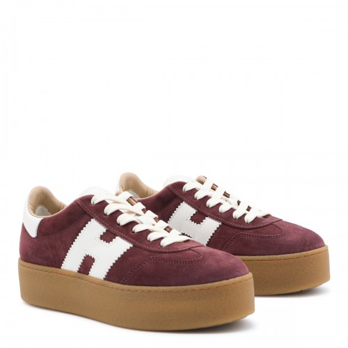 BURGUNDY SUEDE H698 SNEAKERS 2
