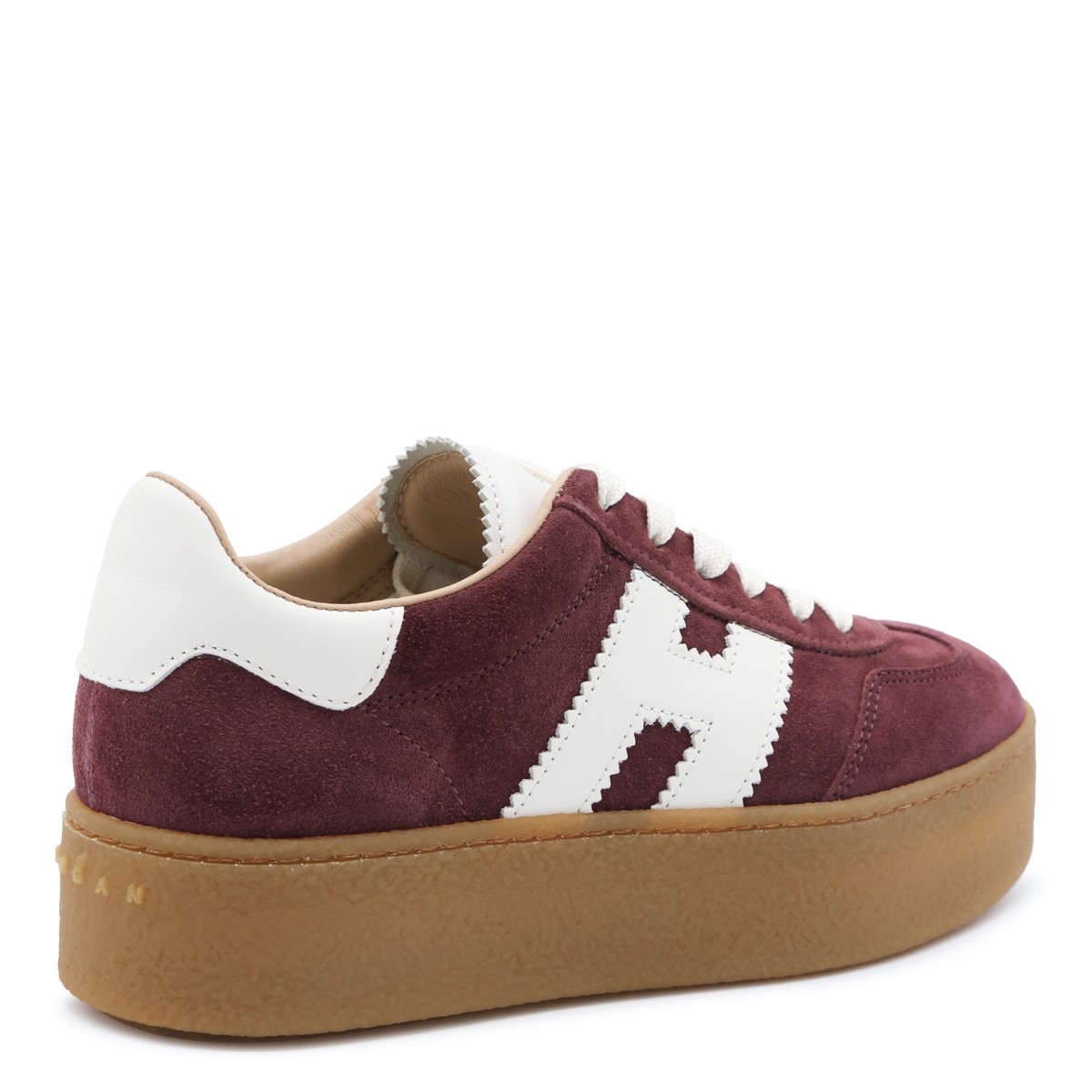 BURGUNDY SUEDE H698 SNEAKERS
