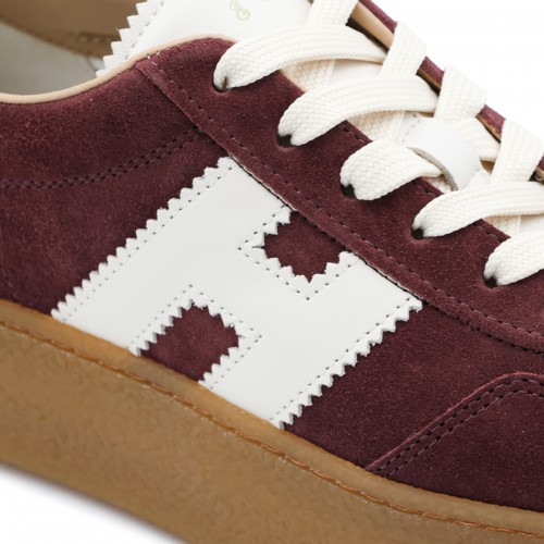 BURGUNDY SUEDE H698 SNEAKERS
