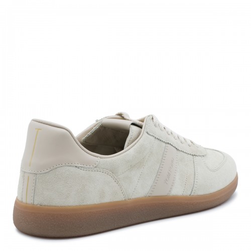 CREAM LEATHER SNEAKERS