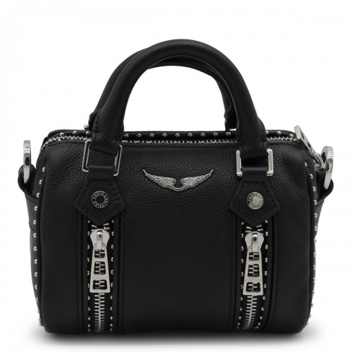 BLACK LEATHER SUNNY NANO SHOULDER BAG