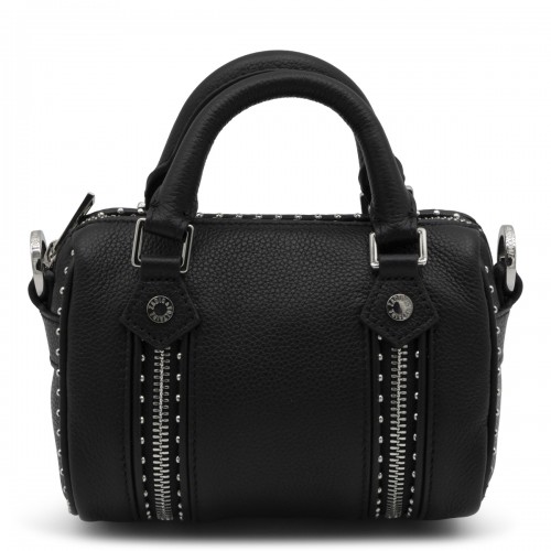 BLACK LEATHER SUNNY NANO SHOULDER BAG