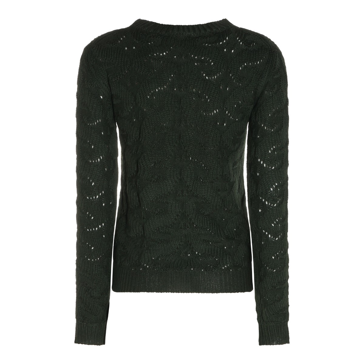 GREEN WOOL BLEND SWEATER