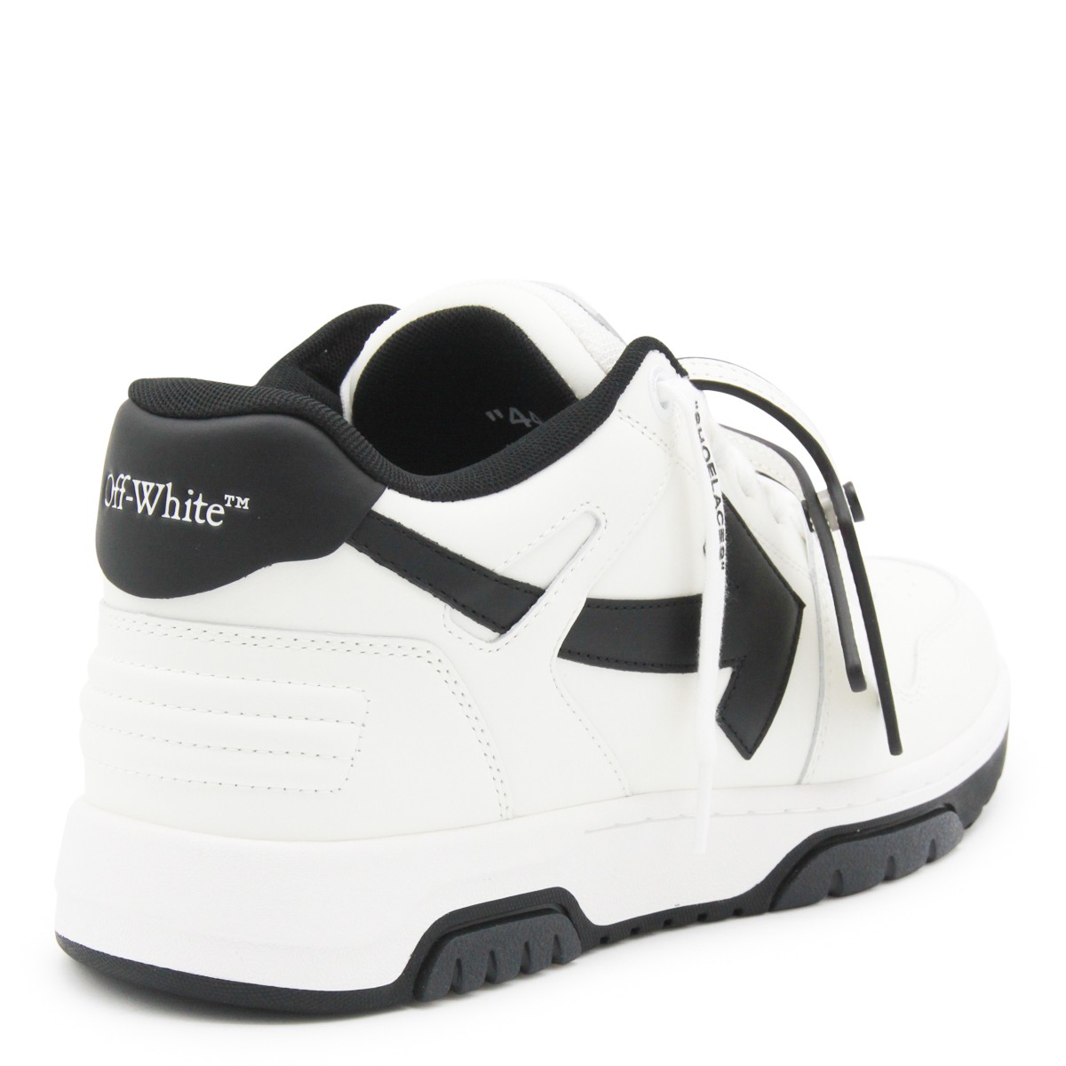 WHITE AND BLACK LEATHER OUT OF OFFICE...