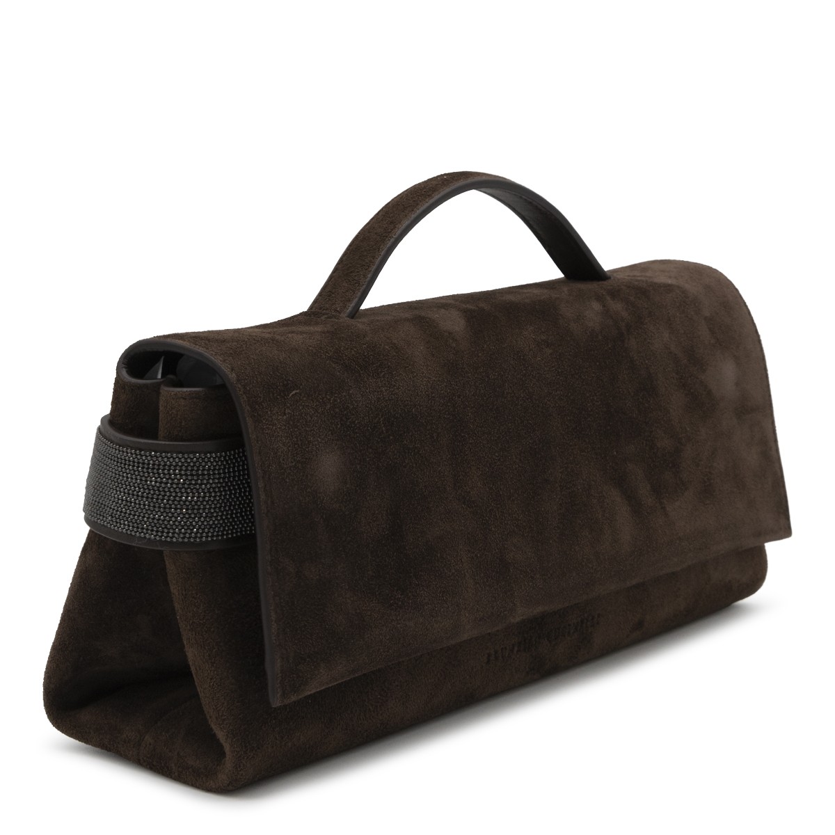 ESPRESSO LEATHER MONILI ESSENCE CLUTCH