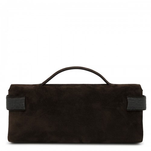 ESPRESSO LEATHER MONILI ESSENCE CLUTCH