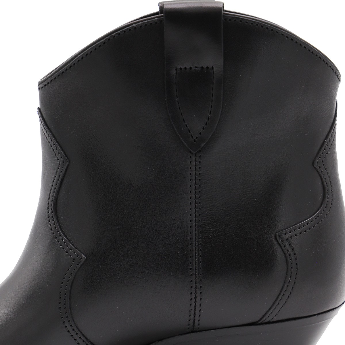 BLACK LEATHER DEWINA BOOTS