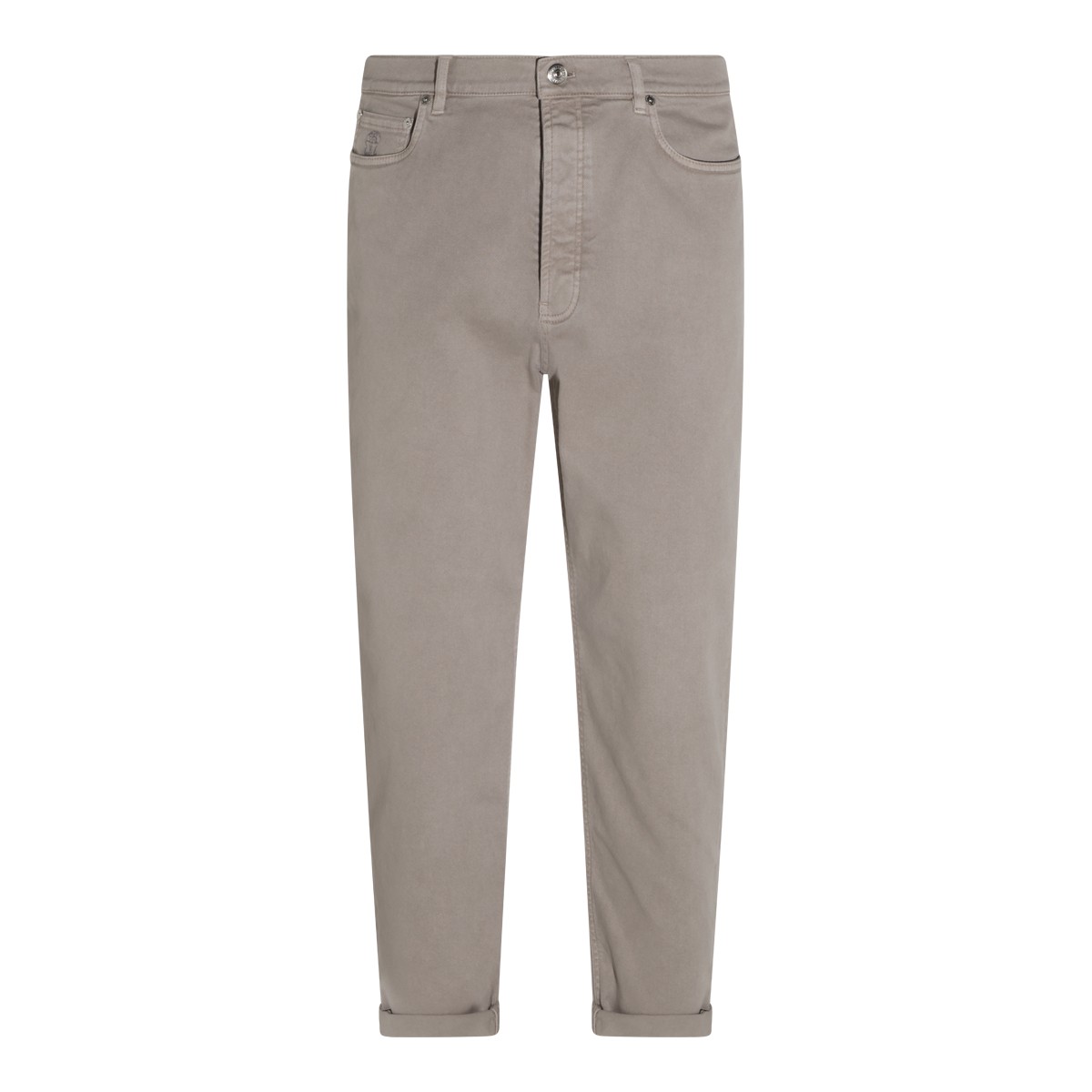 TAUPE DENIM STRETCH JEANS