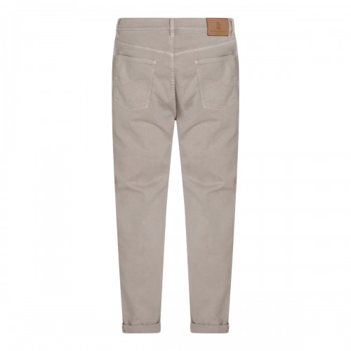 TAUPE DENIM STRETCH JEANS