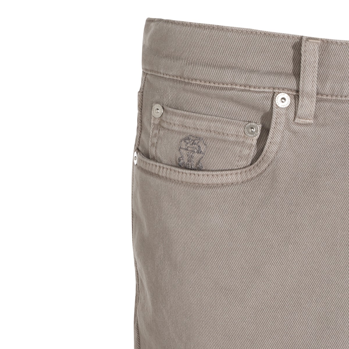 TAUPE DENIM STRETCH JEANS