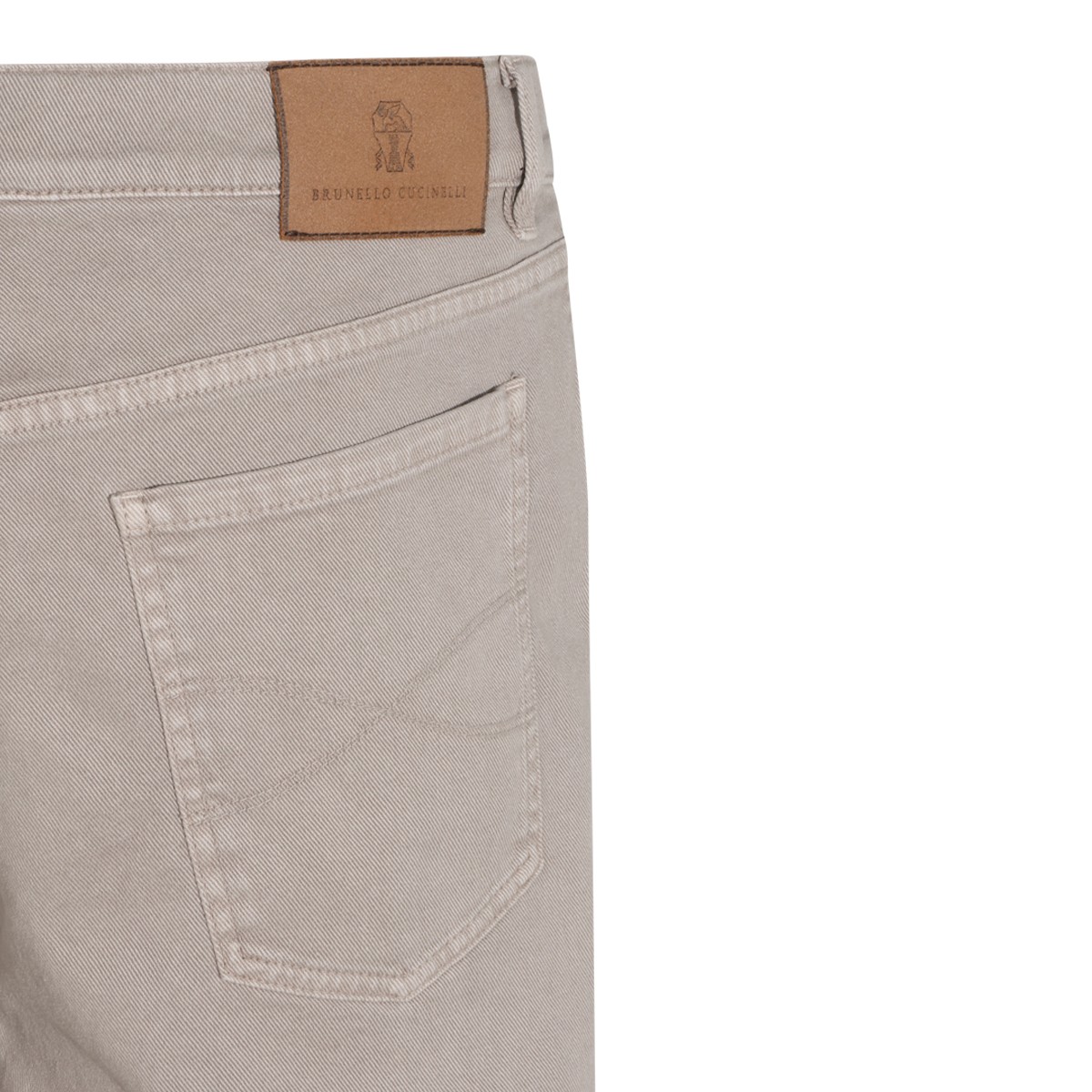 TAUPE DENIM STRETCH JEANS