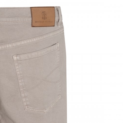 TAUPE DENIM STRETCH JEANS