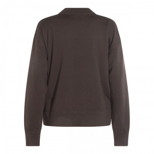 FADED BLACK COTTON MOBY SWEATSHIRT